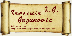 Krasimir Gugunović vizit kartica